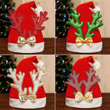 Christmas Santa Claus Hat Warm Cosplay Party Holiday Costume Props Decoration for Kids Children Adult Xmas Gift