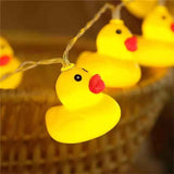 LED String Light Cute Mini Yellow Duck Animal Light String for Garden Terrace and Lawn Party Decoration In Australia - Darrahopens
