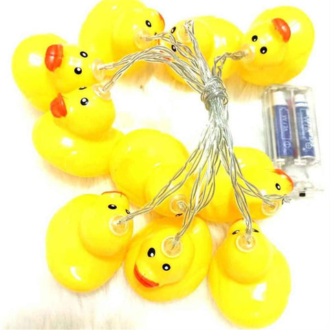 LED String Light Cute Mini Yellow Duck Animal Light String for Garden Terrace and Lawn Party Decoration In Australia - Darrahopens