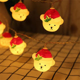 LED Christmas Light Christmas Snow Bear String Lights Home Decoration Lights for Gardens Terraces and Lawns In Australia - Darrahopens