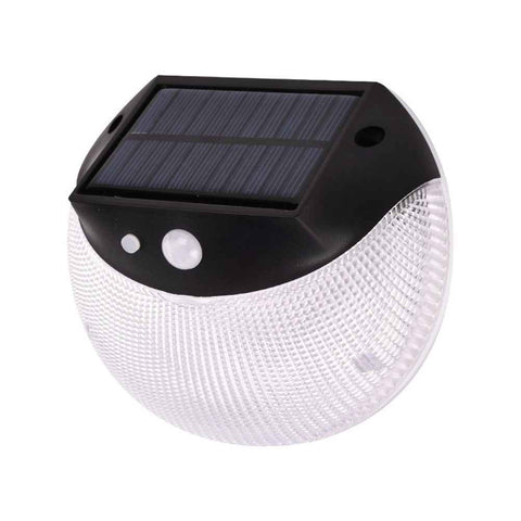 Solar Deck Lighting Round Wall Lights Outdoor Wireless Solar Induction Light for Garden Stair Porches Lighting
