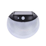 Solar Deck Lighting Round Wall Lights Outdoor Wireless Solar Induction Light for Garden Stair Porches Lighting