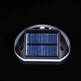 Solar Deck Lighting Round Wall Lights Outdoor Wireless Solar Induction Light for Garden Stair Porches Lighting