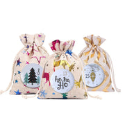 1-25 Number Christmas Advent Calendar Round Buttons Set For Gift Decor For Ribbons Cloth Bags Parcels