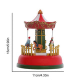 Christmas Mini Music Box Luminous Music Carousel Ferris Wheel Animated Christmas Gift Romantic Desktop Decoration In Australia - Darrahopens