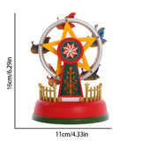 Christmas Mini Music Box Luminous Music Carousel Ferris Wheel Animated Christmas Gift Romantic Desktop Decoration In Australia - Darrahopens