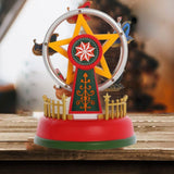 Christmas Mini Music Box Luminous Music Carousel Ferris Wheel Animated Christmas Gift Romantic Desktop Decoration In Australia - Darrahopens