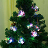 6Pcs Shining Christmas Balls with LED Light Pendants Refillable Ball Christmas Tree Hanging Ball Ornaments for Party In Australia - Darrahopens