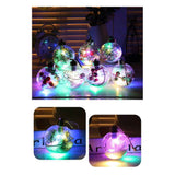 6Pcs Shining Christmas Balls with LED Light Pendants Refillable Ball Christmas Tree Hanging Ball Ornaments for Party In Australia - Darrahopens