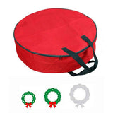 Christmas Wreath Storage Bag with Durable Handles Dual Zipper Card Slot Moisture Proof Storage Container In Australia - Darrahopens