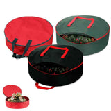 Christmas Wreath Storage Bag with Durable Handles Dual Zipper Card Slot Moisture Proof Storage Container In Australia - Darrahopens
