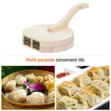 Wooden Dough Presser Tool Dumpling Skin Pressing Tool Dumpling Wrapper Making Mold Kitchen Gadget Baking Tool