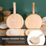 Wooden Dough Presser Tool Dumpling Skin Pressing Tool Dumpling Wrapper Making Mold Kitchen Gadget Baking Tool