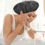 Waterproof Shower Hat Double Layer Shower Hair Cover Women Supplies for Bathroom Kitchen In Australia - Darrahopens