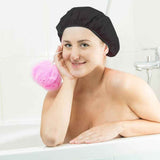 Waterproof Shower Hat Double Layer Shower Hair Cover Women Supplies for Bathroom Kitchen In Australia - Darrahopens