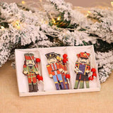 Christmas Tree Nutcracker Pendant Christmas Wood Walnut Soldier Hanging Decoration for Xmas Party Wall Fireplace Window In Australia - Darrahopens