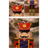 Christmas Tree Nutcracker Pendant Christmas Wood Walnut Soldier Hanging Decoration for Xmas Party Wall Fireplace Window In Australia - Darrahopens