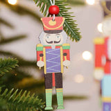 Christmas Tree Nutcracker Pendant Christmas Wood Walnut Soldier Hanging Decoration for Xmas Party Wall Fireplace Window In Australia - Darrahopens