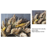 50CM Fall Wreath for Front Door Thanksgiving Wreath with Artificial Wheat Cereals Branches Autumn Door Wreath Harvest Wreath Decoration In Australia - Darrahopens