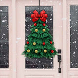 Christmas Wreath Handmade Xmas Tree Wreath Holiday Farmhouse Ornament Wreaths Decorations for Home Front Door Window In Australia - Darrahopens