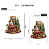 Christmas Santa Window Paste Stickers PVC Angel Merry Christmas Party Wall Stickers In Australia - Darrahopens