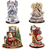 Christmas Santa Window Paste Stickers PVC Angel Merry Christmas Party Wall Stickers In Australia - Darrahopens