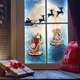 Christmas Santa Window Paste Stickers PVC Angel Merry Christmas Party Wall Stickers In Australia - Darrahopens