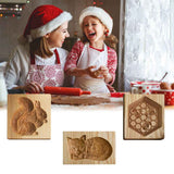 3D Cutter Embossing Mold Christmas Animal Pumpkin Cutter Baking Mold Funny Wooden Molds for Kitchen DIY In Australia - Darrahopens