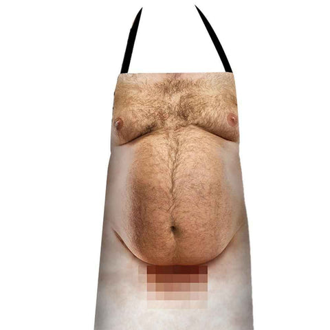 Funny Men Belly Cooking Aprons Kitchen Barbecue Funny Printing Aprons 3D Apron In Australia - Darrahopens