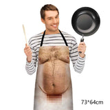 Funny Men Belly Cooking Aprons Kitchen Barbecue Funny Printing Aprons 3D Apron In Australia - Darrahopens
