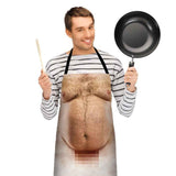 Funny Men Belly Cooking Aprons Kitchen Barbecue Funny Printing Aprons 3D Apron In Australia - Darrahopens