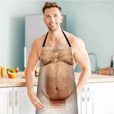 Funny Men Belly Cooking Aprons Kitchen Barbecue Funny Printing Aprons 3D Apron In Australia - Darrahopens