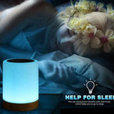 LED Touch Lamp USB Rechargeable Table Bedside Lamps Dimmable RGB Warm White Night Lights for Outdoor Living Room Bedroom Office