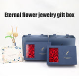 Rose Jewellery Gift Box Real Eternal Roses Handmade Rose Jewellery Storage Box for Girlfriend Wife Wedding Mother's Day In Australia - Darrahopens