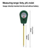 3 in 1 Soil Moisture Sunlight PH Tester Gardening Tool Kits for Plant Care Soil Meter for Garden Lawn Farm Indoor Outdoor In Australia - Darrahopens