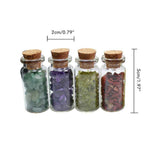 15Pcs Mini Wishing Bottles Chip Stone Set Crystal Tumbled Reiki Stones Collection Gift Home Decor In Australia - Darrahopens