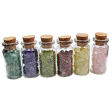 15Pcs Mini Wishing Bottles Chip Stone Set Crystal Tumbled Reiki Stones Collection Gift Home Decor In Australia - Darrahopens