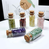15Pcs Mini Wishing Bottles Chip Stone Set Crystal Tumbled Reiki Stones Collection Gift Home Decor In Australia - Darrahopens