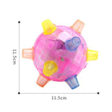 Pet Glowing Bouncing Ball Toy for Dogs Flashing Ball Elastic Flash LED Dog Toy with Light and Music Gift for Pets In Australia - Darrahopens