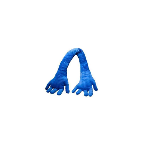 Blue Hand Shape Plush Pillows Long Strip Palm Cushion for Home Travel and Camping Sofa Pillows In Australia - Darrahopens
