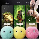 Plush Catnip Ball Cat Toy Lifelike Animal Chirping Sounds Interactive Cat Toys Soft Fluffy Plush Cat Ball Toys In Australia - Darrahopens