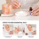 Salt Crystal Lamp Night Light USB Aroma Diffuser Salt Lamp Colorful Salt Crystal Lamp Fragrance Oil Diffuser for Office Yoga Bedroom In Australia - Darrahopens