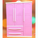 Doll Closet Clothing Organizer Mini Princess Furniture Wardrobe Ornaments Doll House Closet Toy Accessories
