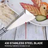 Kitchen Triangular Shape Carving Tool Stainless Steel Fruit Vegetable Engraving Slicers Flower Cutter Kitchen Gadgets In Australia - Darrahopens