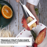 Kitchen Triangular Shape Carving Tool Stainless Steel Fruit Vegetable Engraving Slicers Flower Cutter Kitchen Gadgets