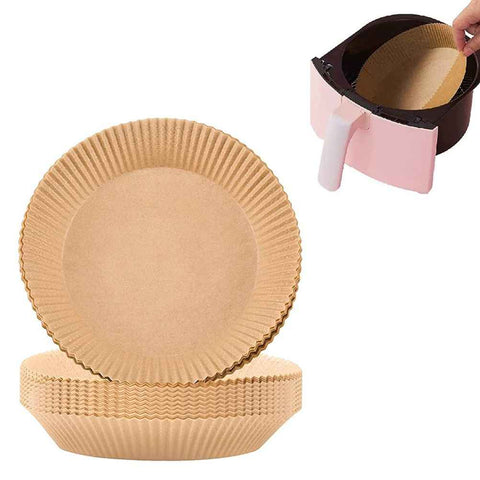 100 Pcs Air Fryer One Time Paper Liner Non Stick Air Fryer Paper Liners Oil Proof Parchment Baking Paper for Kitchen Microwave Oven In Australia - Darrahopens