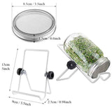 Sprouting Jar With Stainless Steel 304 Screen Lid Wide Mouth Quart Mason Sprouter In Australia - Darrahopens