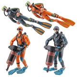4Pcs Mini Diver Figurines Model Simulation Underwater Adventure Diver Figure Playset for Scene Layout Table Ornaments In Australia - Darrahopens