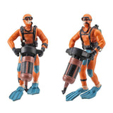 4Pcs Mini Diver Figurines Model Simulation Underwater Adventure Diver Figure Playset for Scene Layout Table Ornaments In Australia - Darrahopens