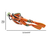 4Pcs Mini Diver Figurines Model Simulation Underwater Adventure Diver Figure Playset for Scene Layout Table Ornaments In Australia - Darrahopens
